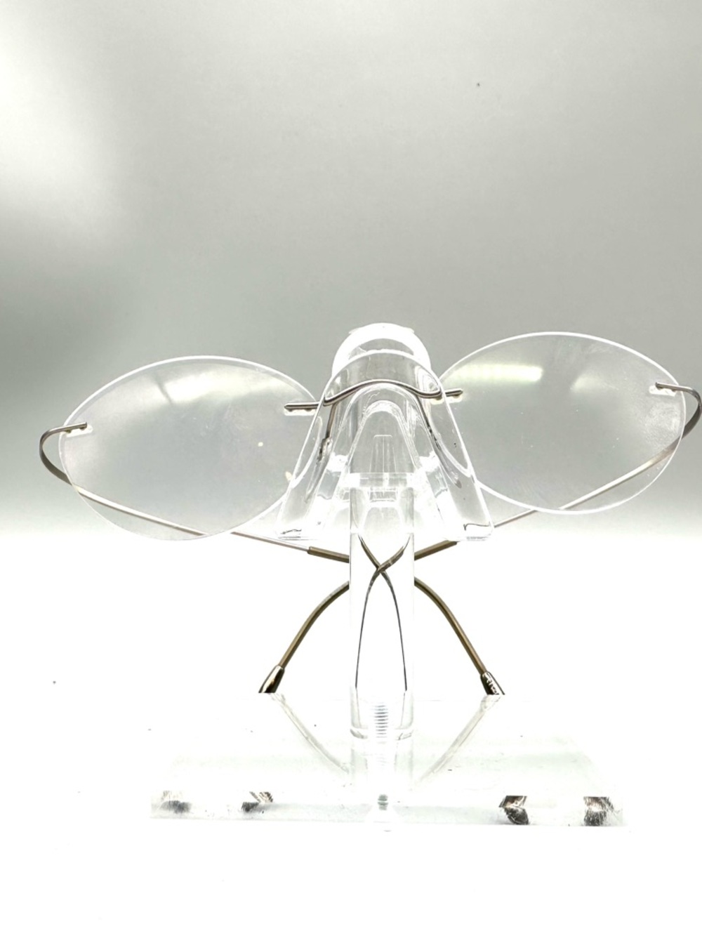 Silhouette Titan Rimless Eyeglasses Bronze Gold Oval Frames Made in Austria